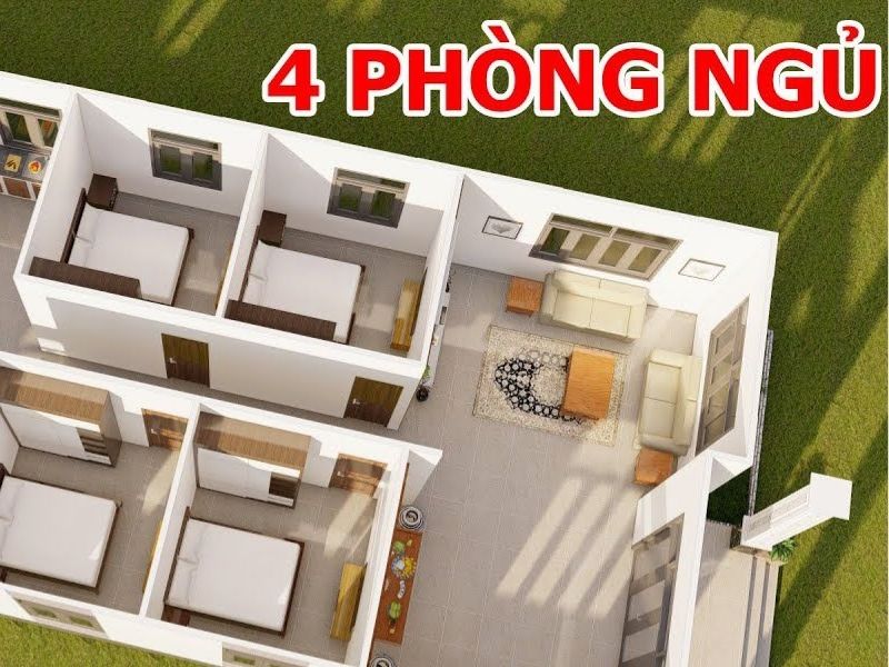 Các yếu tố quan trọng khi thiết kế nhà cấp 4 4 phòng ngủ 400 triệu