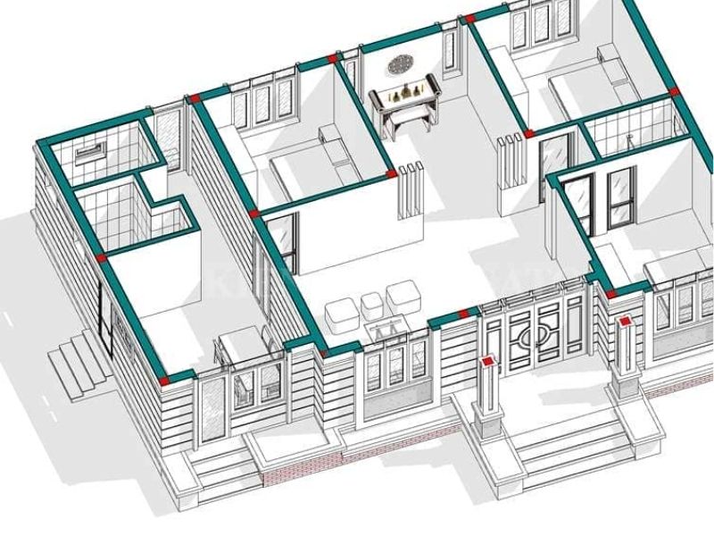 Đặc Điểm Kiến Trúc Nhà Cấp 4 Mái Thái 3 Phòng Ngủ