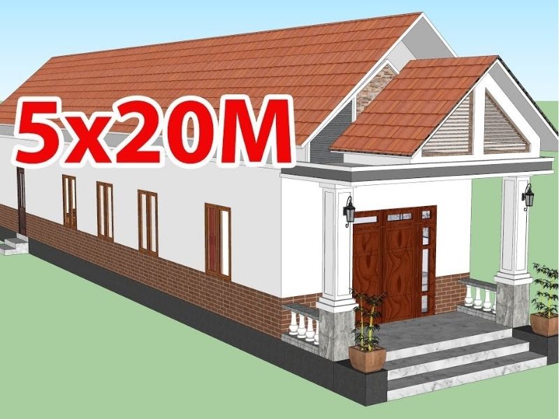 Ưu điểm của mẫu nhà cấp 4 mái thái 5x20